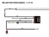 Lazer Lights - Wiring Kit - Single Lamp - High Power